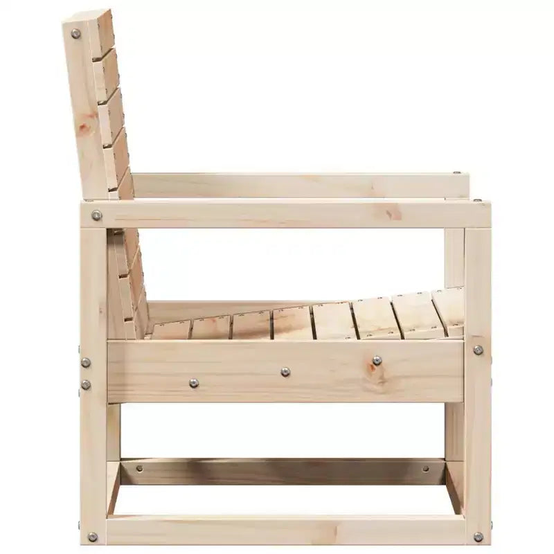 vidaXL Salon de jardin Bois de pin Bois de pin massif Moyen