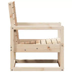 vidaXL Salon de jardin Bois de pin Bois de pin massif Moyen