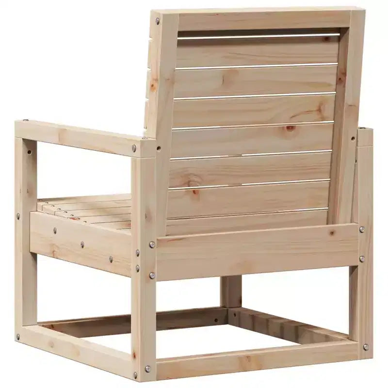 vidaXL Salon de jardin Bois de pin Bois de pin massif Moyen