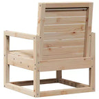 vidaXL Salon de jardin Bois de pin Bois de pin massif Moyen