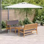 vidaXL Salon de jardin 4 pcs Marron 75 x 45 x 38cm Bois d'acacia massif