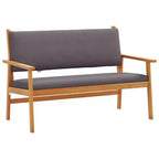 vidaXL Salon de jardin 4 pcs Marron 75 x 45 x 38cm Bois d'acacia massif