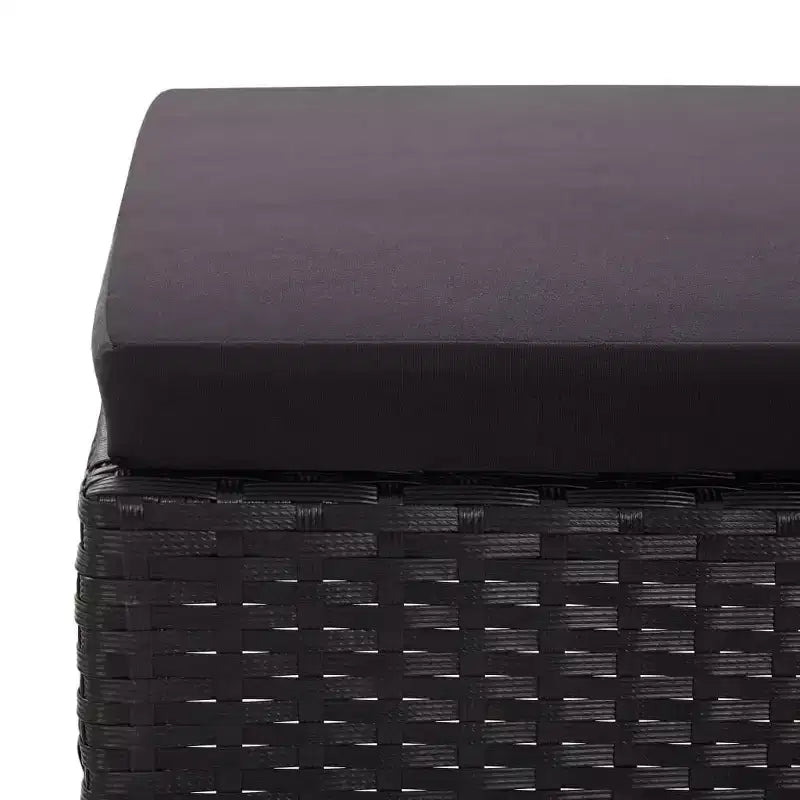 vidaXL Salon de jardin 3 pièces modulable avec table basse en rotin