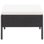 vidaXL Salon de jardin 3 pièces modulable avec table basse en rotin