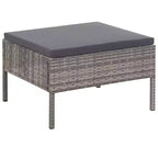 vidaXL Salon de jardin 3 pièces modulable avec table basse en rotin