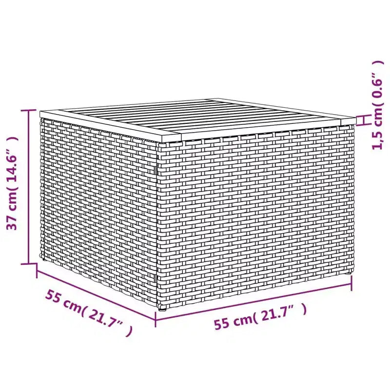 vidaXL Salon de jardin 11 pcs avec coussins résine tressée, Salon d'extérieur modulable, Table incluse