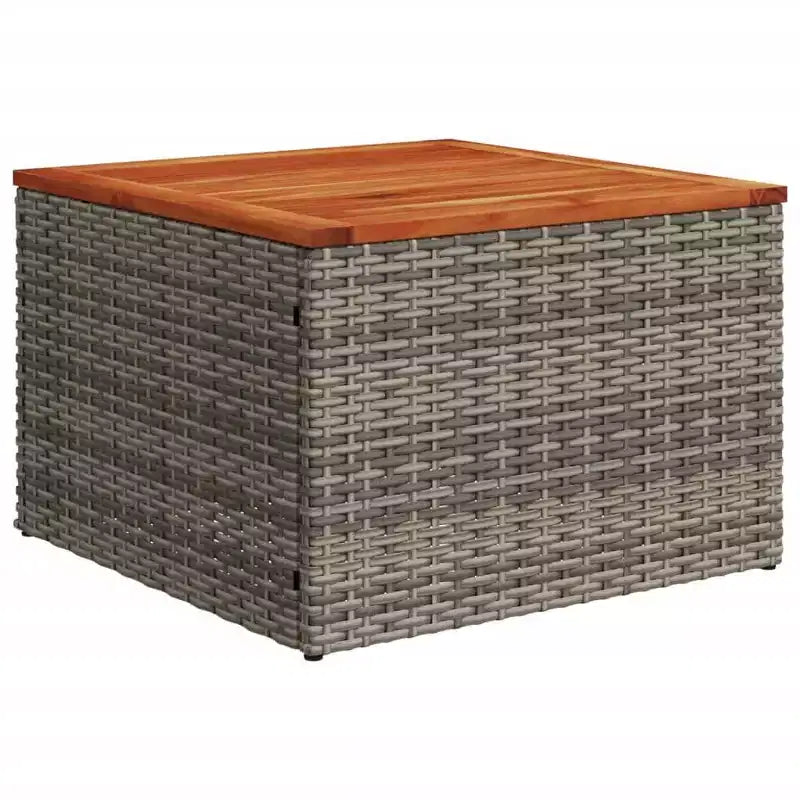 vidaXL Salon de jardin 11 pcs avec coussins résine tressée, Salon d'extérieur modulable, Table incluse
