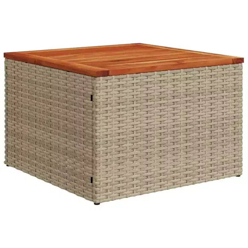 vidaXL Salon de jardin 11 pcs avec coussins résine tressée, Salon d'extérieur modulable, Table incluse