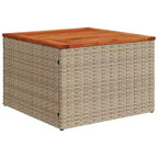 vidaXL Salon de jardin 11 pcs avec coussins résine tressée, Salon d'extérieur modulable, Table incluse