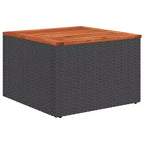 vidaXL Ensemble de canapés de jardin 10 pièces avec coussins en rotin synthétique noir