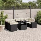vidaXL Salon de jardin avec coussins 8 pièces en résine tressée