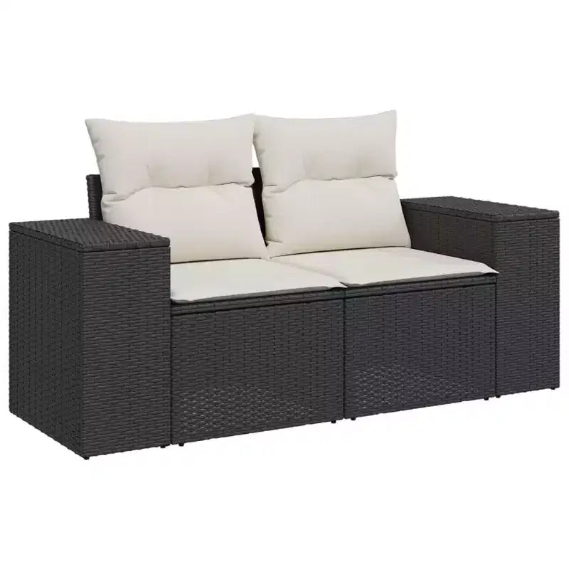 vidaXL Salon de jardin avec coussins 8 pièces en résine tressée