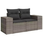 vidaXL Salon de jardin avec coussins 8 pièces en résine tressée