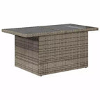 vidaXL Salon de jardin avec coussins et table d'extérieur 9 pièces en résine tressée