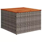 vidaXL Ensemble de canapés de jardin 9 pièces avec coussins résine tressée gris (États-Unis seulement)