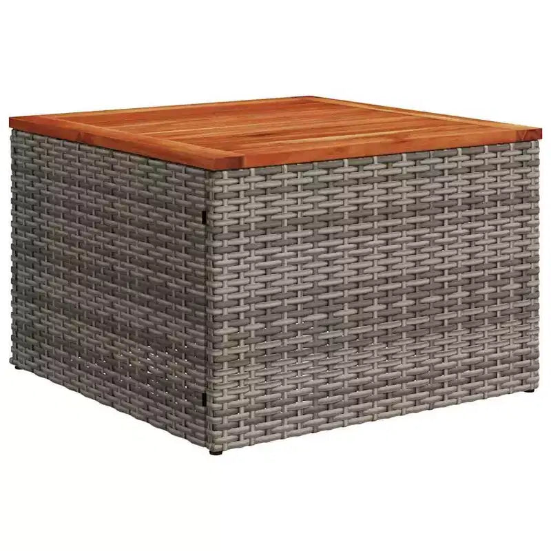 vidaXL Ensemble de canapés de jardin 9 pièces avec coussins résine tressée gris (États-Unis seulement)