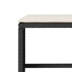 vidaXL Salon de jardin avec coussins, table et canapés modulables, 6 pièces en résine tressée