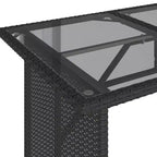 vidaXL Salon de jardin avec coussins, table et canapés modulables, 6 pièces en résine tressée