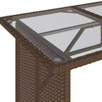 vidaXL Salon de jardin avec coussins, table et canapés modulables, 6 pièces en résine tressée