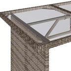 vidaXL Salon de jardin avec coussins, table et canapés modulables, 6 pièces en résine tressée