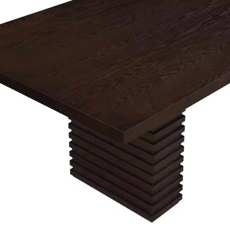 Christopher Knight Home Elena Table de salle à manger 9 pièces de style campagnard avec chaises rembourrées en bois d'hévéa
