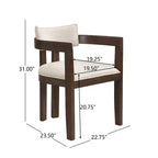 Christopher Knight Home Elena Table de salle à manger 9 pièces de style campagnard avec chaises rembourrées en bois d'hévéa