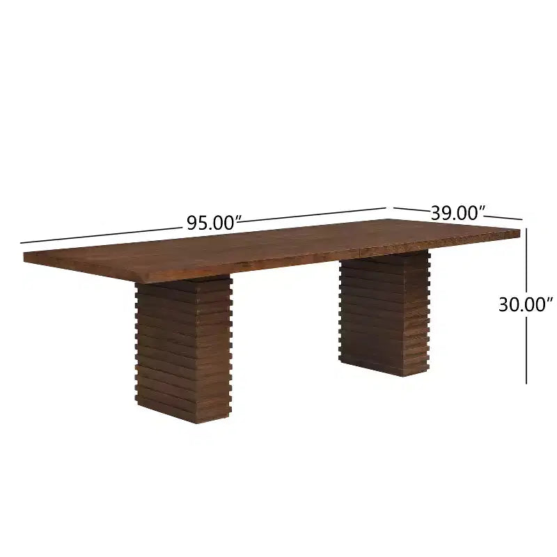 Christopher Knight Home Elena Table de salle à manger 9 pièces de style campagnard avec chaises rembourrées en bois d'hévéa