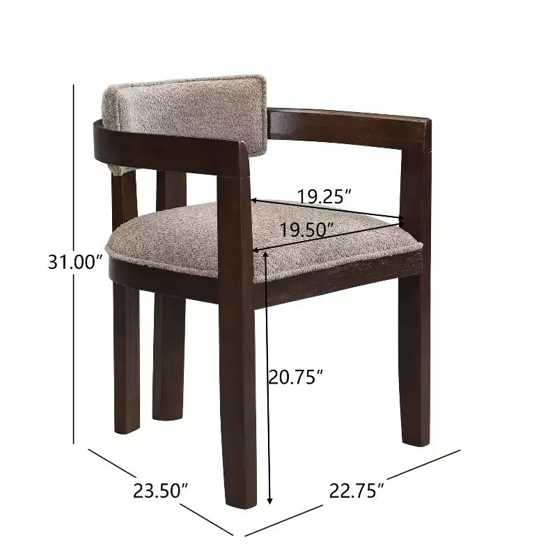 Christopher Knight Home Elena Table de salle à manger 9 pièces de style campagnard avec chaises rembourrées en bois d'hévéa