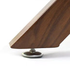 Olive+Oslo Ensemble de salle à manger 5 pièces pour 4, Table à manger ronde en verre avec 4 chaises de salle à manger rembourrées Pieds noyer-Panipeachy