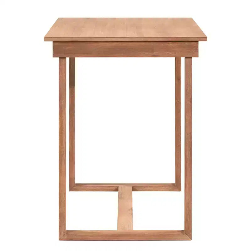 Ensemble de salle à manger 5 pièces à hauteur de comptoir pour 4 personnes, ensemble table de bar en bois de style ferme avec 4 chaises rembourrées pour petits espaces