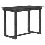 Ensemble de salle à manger 5 pièces à hauteur de comptoir pour 4 personnes, ensemble table de bar en bois de style ferme avec 4 chaises rembourrées pour petits espaces