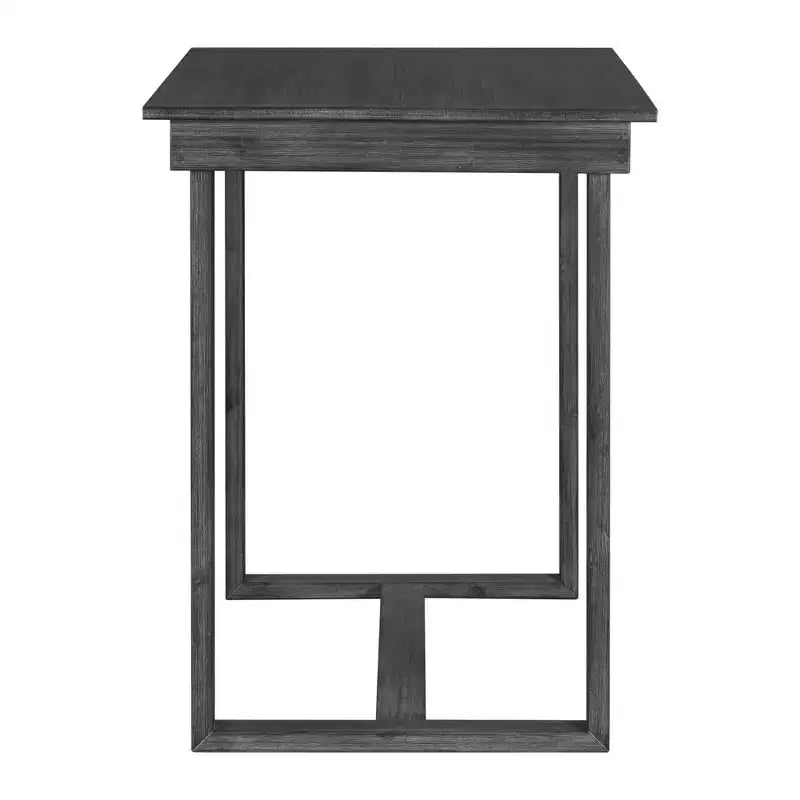 Ensemble de salle à manger 5 pièces à hauteur de comptoir pour 4 personnes, ensemble table de bar en bois de style ferme avec 4 chaises rembourrées pour petits espaces
