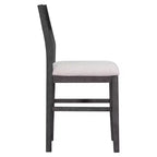 Ensemble de salle à manger 5 pièces à hauteur de comptoir pour 4 personnes, ensemble table de bar en bois de style ferme avec 4 chaises rembourrées pour petits espaces