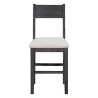 Ensemble de salle à manger 5 pièces à hauteur de comptoir pour 4 personnes, ensemble table de bar en bois de style ferme avec 4 chaises rembourrées pour petits espaces