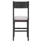 Ensemble de salle à manger 5 pièces à hauteur de comptoir pour 4 personnes, ensemble table de bar en bois de style ferme avec 4 chaises rembourrées pour petits espaces