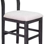 Ensemble de salle à manger 5 pièces à hauteur de comptoir pour 4 personnes, ensemble table de bar en bois de style ferme avec 4 chaises rembourrées pour petits espaces