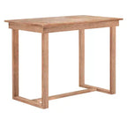 Ensemble de salle à manger 5 pièces à hauteur de comptoir pour 4 personnes, ensemble table de bar en bois de style ferme avec 4 chaises rembourrées pour petits espaces