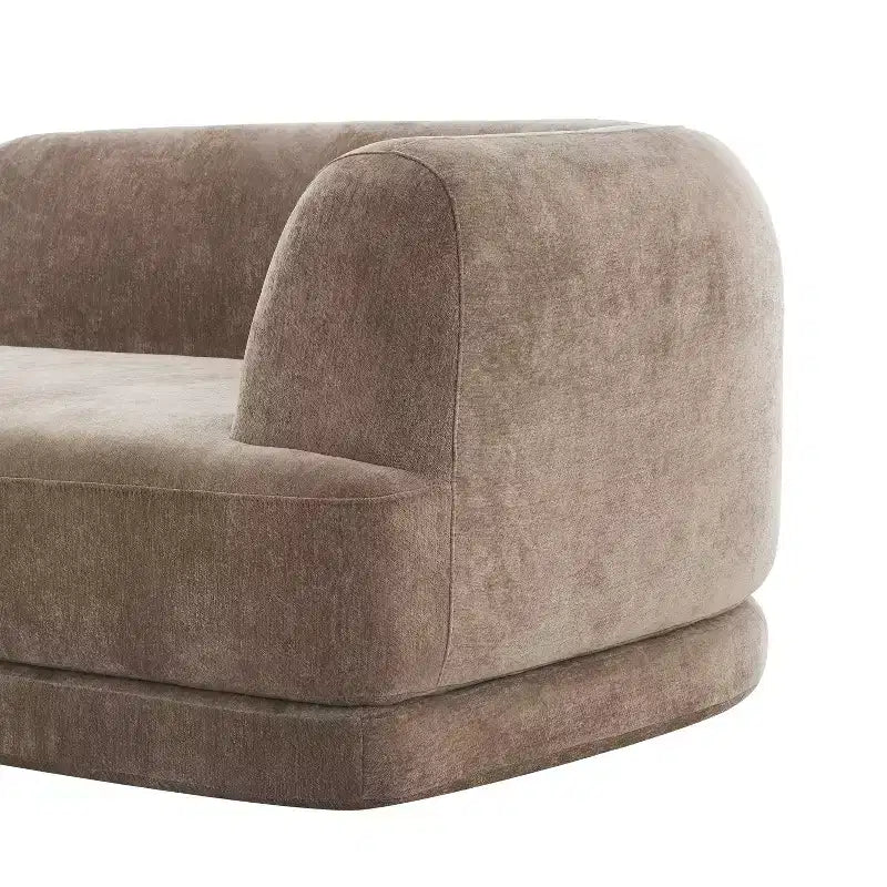 Christopher Knight Home Doyoung Canapé d'angle moderne 3 places en L de 115 po