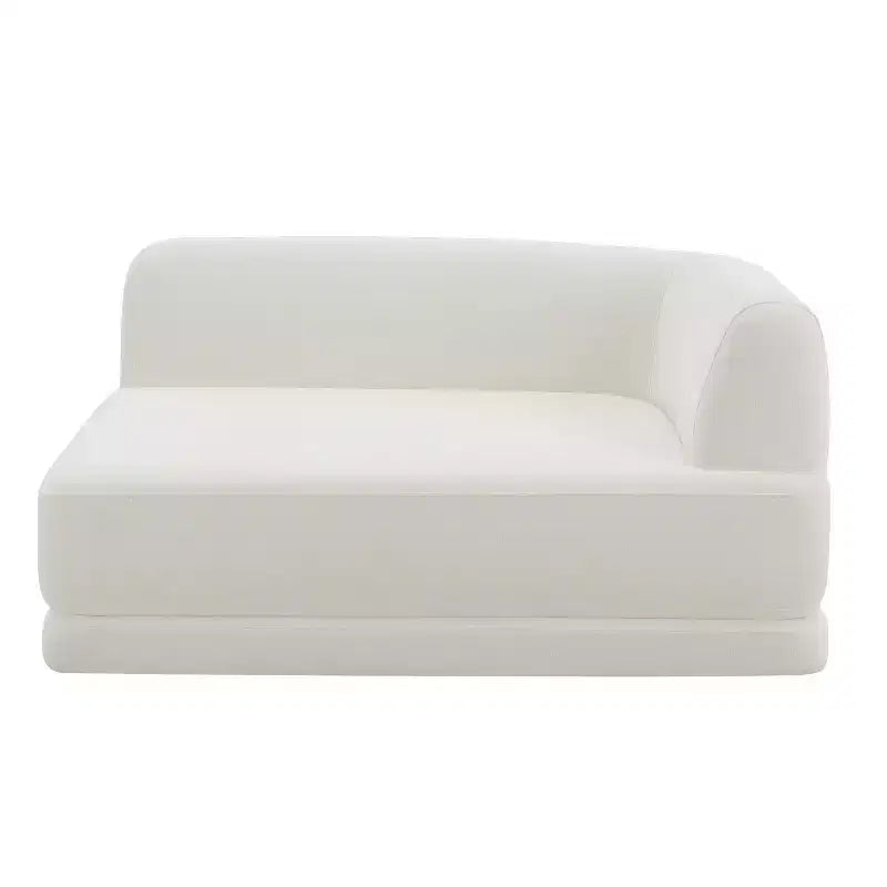 Christopher Knight Home Doyoung Canapé d'angle moderne 3 places en L de 115 po