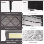 LAUSAINT HOME Ensemble de meubles de patio 8 pièces en osier pour canapé sectionnel, pour jardin et arrière-cour, résistant aux intempéries
