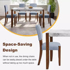 Ensemble de salle à manger en faux marbre pour 4 personnes, table à manger rectangulaire 5 pièces avec 4 chaises rembourrées pour petite cuisine