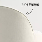 Ensemble de salle à manger 4 personnes, chaises baquets rembourrées avec roulettes et table ronde à pied central pour cuisine ou coin petit-déjeuner-Panipeachy