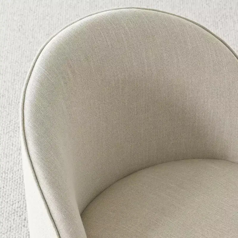 Ensemble de salle à manger 4 personnes, chaises baquets rembourrées avec roulettes et table ronde à pied central pour cuisine ou coin petit-déjeuner-Panipeachy