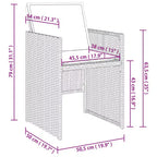 vidaXL Ensemble de salle à manger d'extérieur, 12 pcs