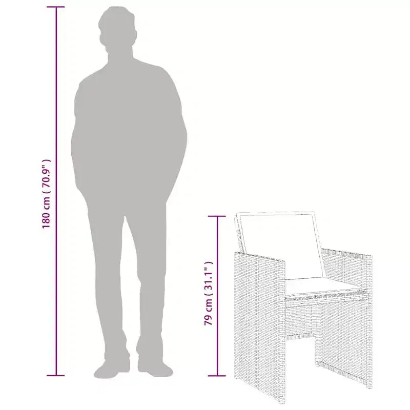 vidaXL Ensemble de salle à manger d'extérieur, 12 pcs