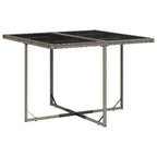 vidaXL Ensemble de salle à manger d'extérieur 10 personnes Rotin PE 11 pièces Pliable