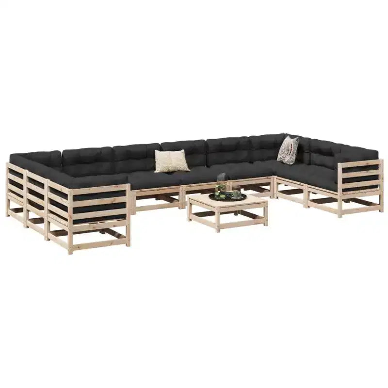 vidaXL Salon de Jardin Modulable - Meubles d'Extérieur Rustiques Disponibles en Plusieurs Couleurs