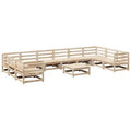 vidaXL Rustic Garden Sofa Set - Modular Outdoor Furniture in Various Colors