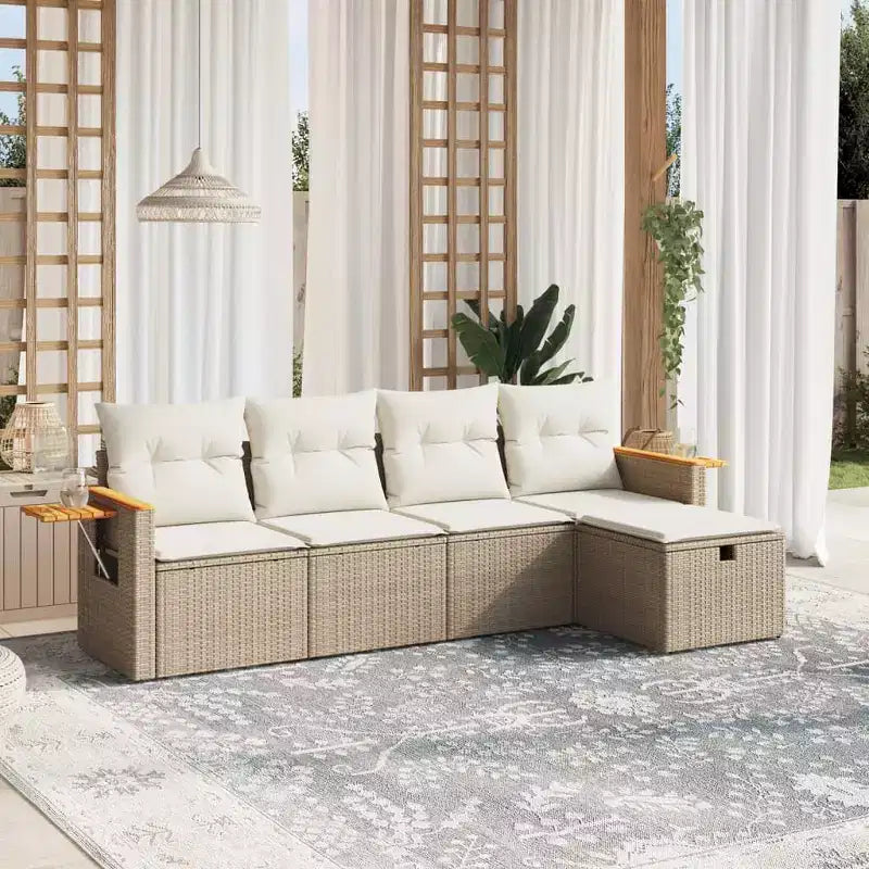 vidaXL Ensemble de canapés de jardin modulaires avec coussins en différentes couleurs
