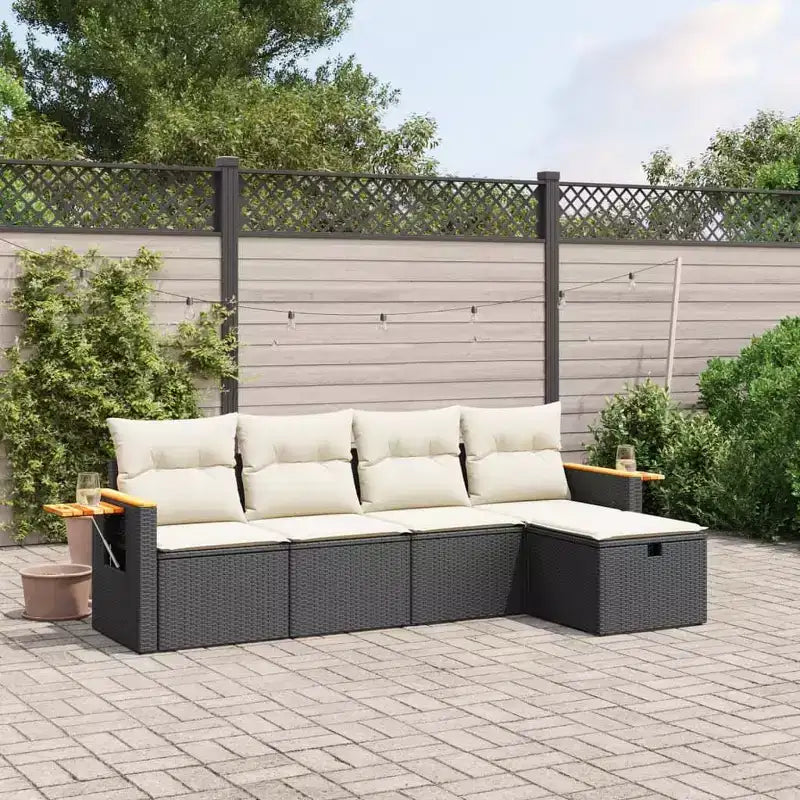 vidaXL Ensemble de canapés de jardin modulaires avec coussins en différentes couleurs